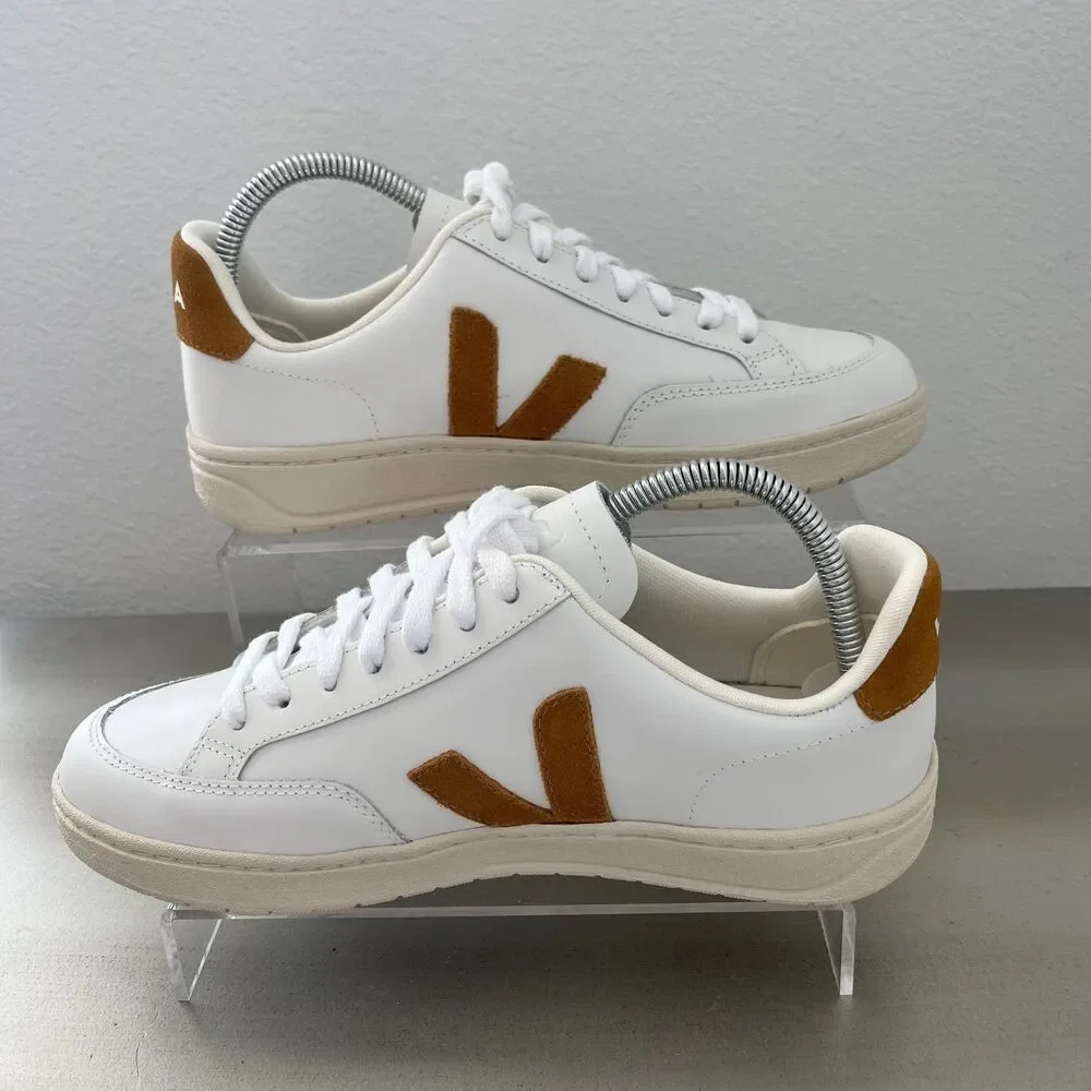 VEJA V-12 Leather Sneakers | Women's 8 | NEW